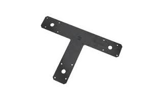 12" X 8" T PLATE BLACK