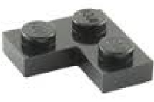 12" X 2" FLAT CORNER PLATE BLACK