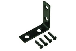 1" X 1/2" CORNER BRACE BLACK