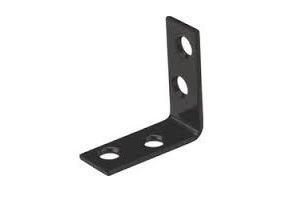 1-1/2" X 5/8" CORNER BRACE BLACK