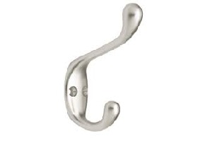 COAT/HAT HOOK SATIN NICKEL