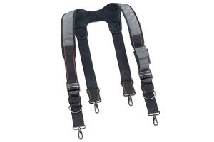 PADDED LEATHER SUSPENDERS