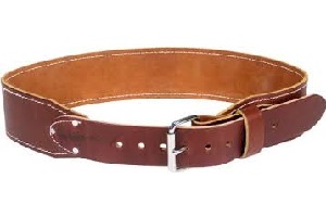 3" HD LEATHER WORK BELT LARGE