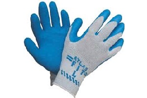 ATLAS FIT RUBBER PALM GLOVE SM