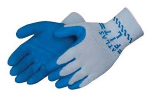 ATLAS FIT RUBBER PALM GLOVE LRG