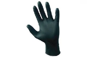 BLACK NITRILE GLOVE X-LARGE 100P