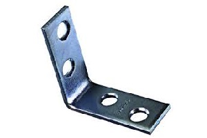 2" X 5/8" CORNER IRON BRASS PK4