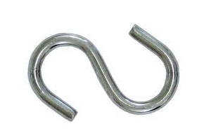 S HOOK 1-1/2" STAINLESS STEEL