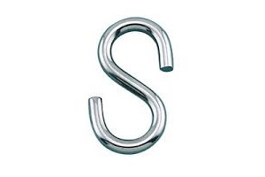 S HOOK 3" STAINLESS STEEL