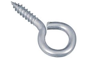 5/8 X 1" SCREW EYE ZINC PK6