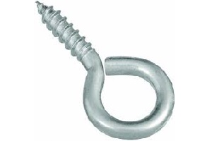 3/16 X 2" SCREW EYE ZINC PK3