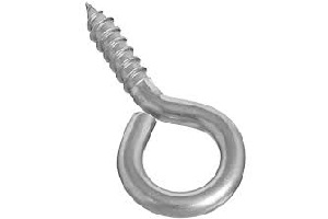 3/16 X 2" SCREW EYE STNLS STL EA