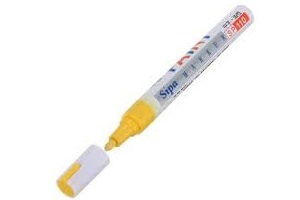 CH Hanson Paint Pen Marker Sure Point Medium Yellow 1/2" x 6"