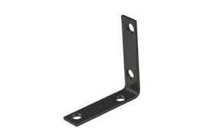 2" X 5/8" CORNER BRACE BLACK