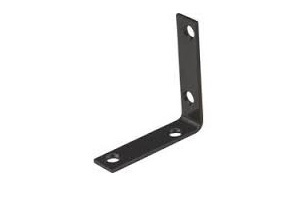2-1/2" X 5/8" CORNER BRACE BLACK