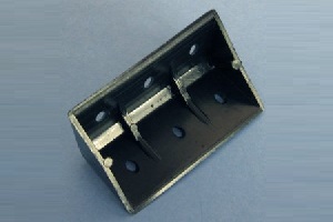 3" X 1-1/2" CORNER BRACE BLACK