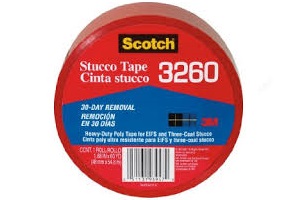 3M RED STUCCO/DUCT TAPE 2"X 60YD