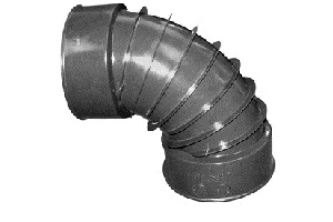 ADS 4" CORRUGATED 90 ELBOW HXH