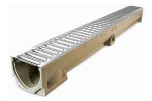 DRAIN CHANNEL BASIN PVC 4" X 10'