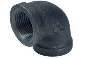 1" X 3/4" 90 BLACK ELBOW IRON