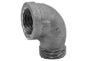1/2" 90 BLACK STREET ELBOW IRON