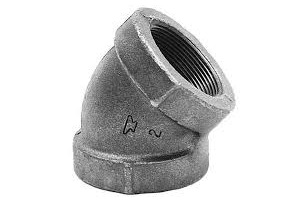 1/2" 45 BLACK ELBOW IRON