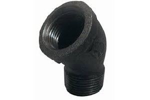 3/4" 45 BLACK STREET ELBOW IRON