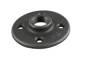 1/2" BLACK FLOOR FLANGE IRON