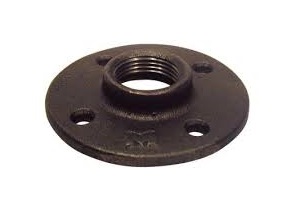 3/4" BLACK FLOOR FLANGE IRON