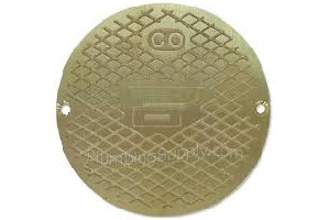 4" BRASS FLOOR CLEANOUT COVER