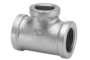 GALV 1/2X1/2X3/4" REDUCING TEE
