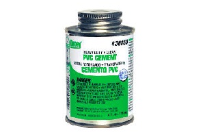 OATEY HEAVY CLEAR PVC CEMENT 4OZ