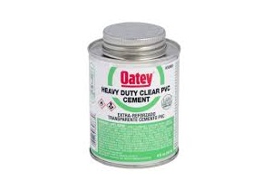 OATEY HEAVY CLEAR PVC CEMENT 8OZ