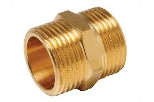 BRASS NIPPLE 1/4" X CLOSE