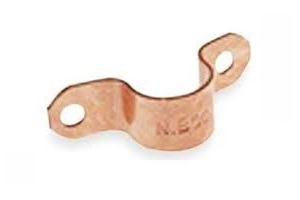 COPPER 1" PIPE STRAP PK4