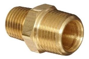 BRASS NIPPLE REDUCING 3/4"X 1/2"