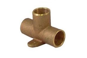 COPPER 1/2" D-EAR TEE CXCXC