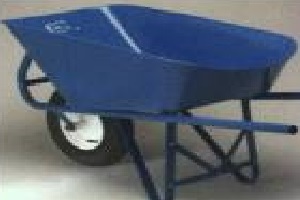6 CU FT BLUE WHEELBARROW ASSMBLD