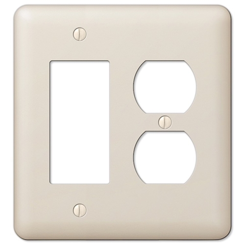 DECOR RECEPTACLE ALMOND 15AMP