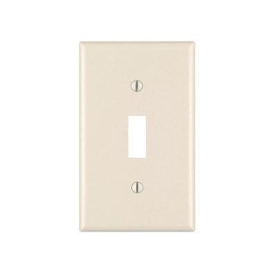1 GANG TOGGLE PLATE LIGHT ALMOND