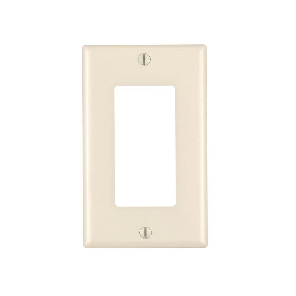 DECORA 1 GANG PLATE LIGHT ALMOND