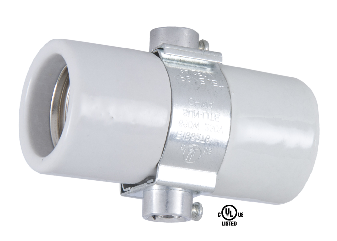 PORCELAIN LAMP SOCKET W/STRAP