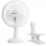 6" 2 SPEED CLIP-ON/TABLE FAN