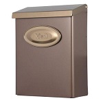 Gibraltar Wall Mount townhouse Medium Locking Mailbox Vertical Steel Black