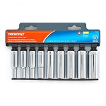 3/8"CRESCENT SOCKET CLIP SAE 9PC