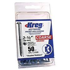 KREG #8 X 2" WASHER SCREW PK50