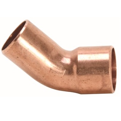 COPPER PIPE 45 DEG STREET ELBOWS