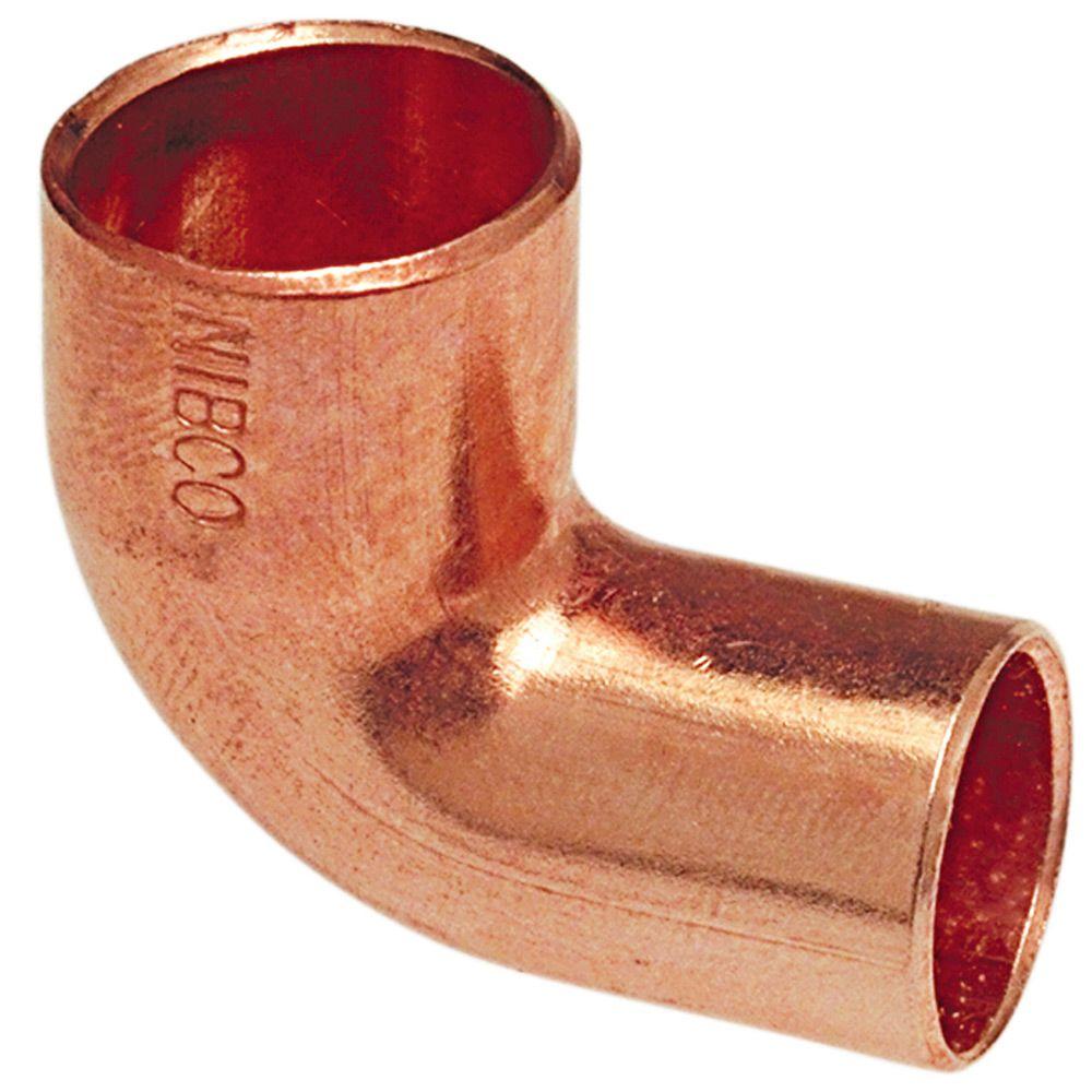 COPPER PIPE 90 DEG REDUCE ELBOWS