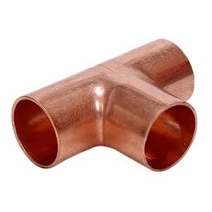 COPPER PIPE 90 DEGREE TEES