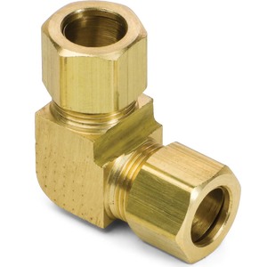 BRASS COMPRESSION 90 DEG ELBOWS